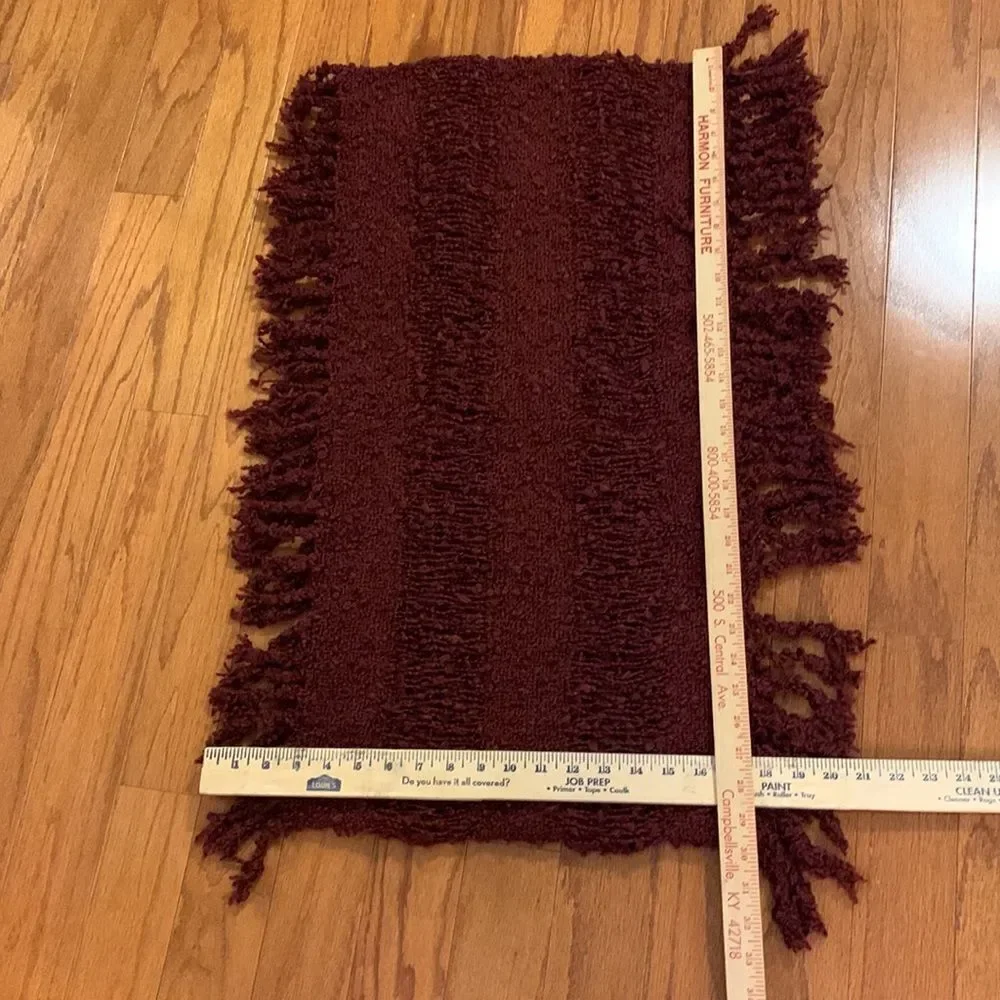 Infinity scarf burgundy in color. Very warm cozy and stylish